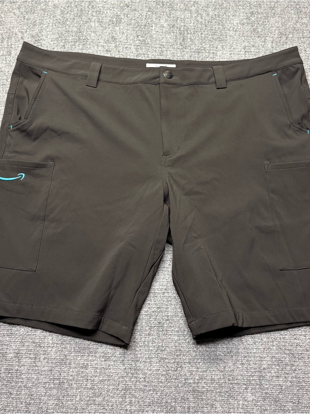 Luly Yang Amazon Shorts Mens 3XL Black Cargo Performance Uniform Stretch